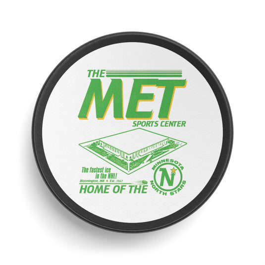 The Met Arena Minnesota North Stars Hockey Puck