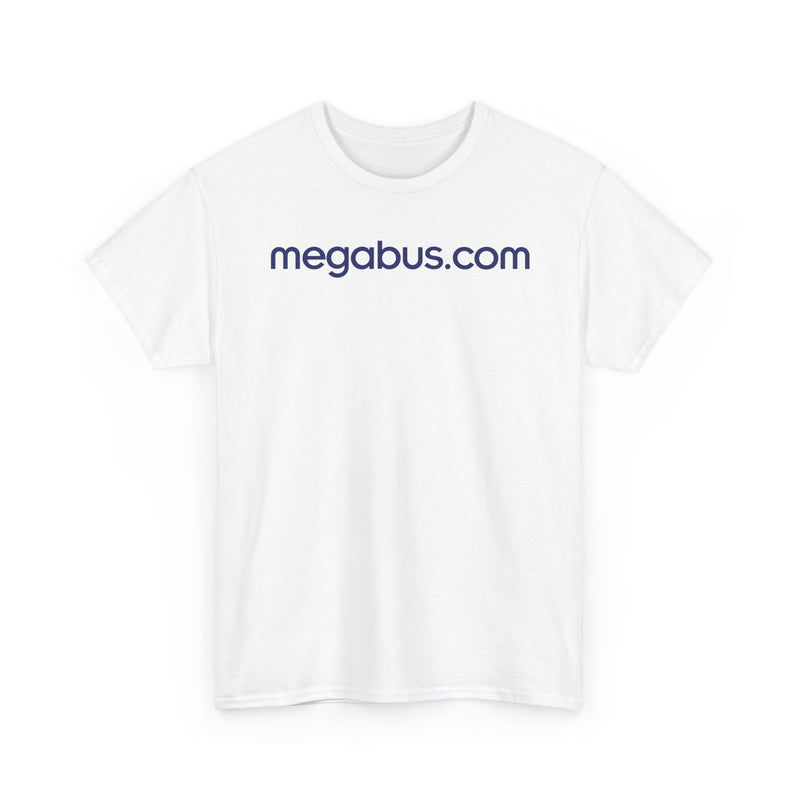Load image into Gallery viewer, Megabus.com Defunct Bus Service T-Shirt Budget Travel Transportation Company Tee

