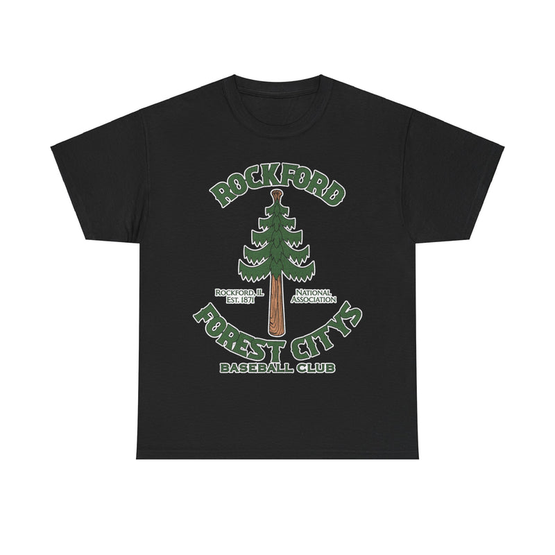 Load image into Gallery viewer, Rockford Forest Citys Nostalgic Retro Baseball Team T-shirt
