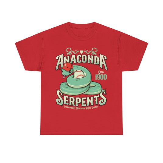 Anaconda Serpents Est 1900 Montana Baseball T-shirt