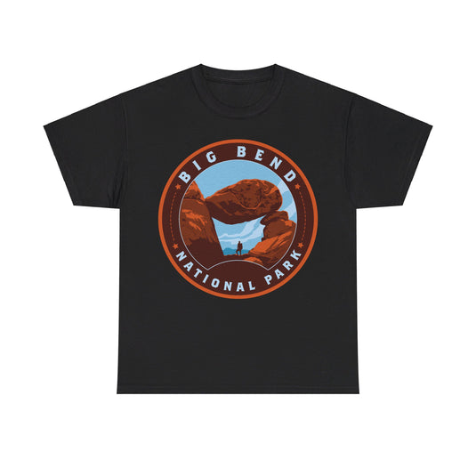 Big Bend National Park Texas Round Logo T-shirt