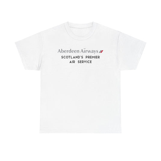 Aberdeen Airways Scotland's Premier Air Service Vintage Logo Aviation T-shirt