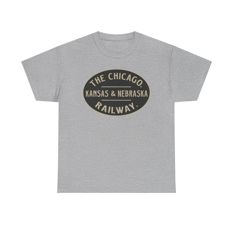 Load image into Gallery viewer, Chicago Kansas Nebraska Railway Vintage Railroad Logo T-Shirt
