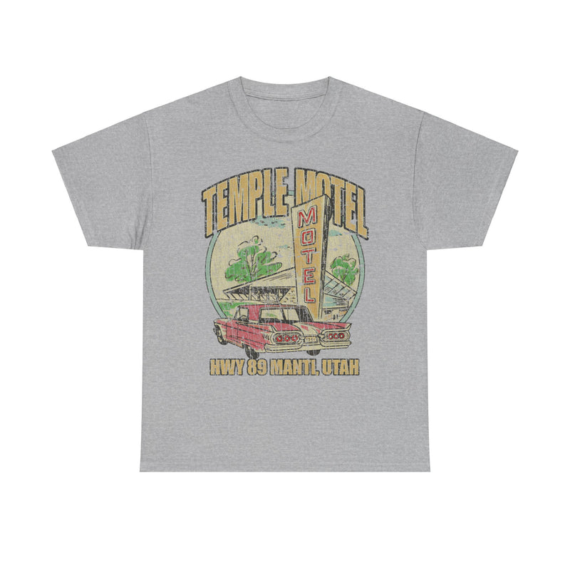 Load image into Gallery viewer, Temple Motel Manti Utah 1959 Hwy 89 T-shirt
