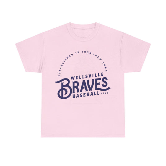 Wellsville Braves Est 1953 New York Baseball T-shirt