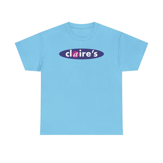 Claire's T-Shirt - Accessories Retail Industry Bankrupt Store Logo