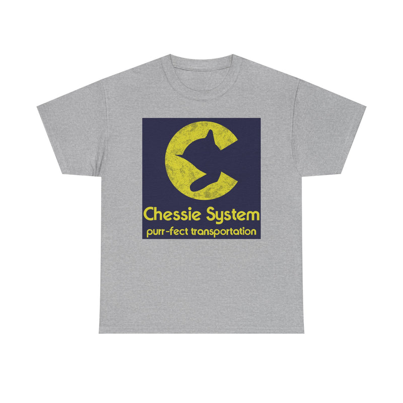 Load image into Gallery viewer, Chessie System Purr-fect Transportation Railroad Logo Train T-Shirt
