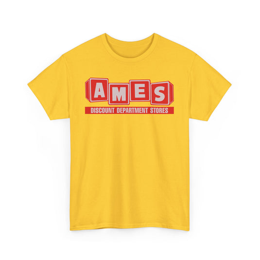 AMES Discount Department Stores Vintage Retail Logo T-Shirt