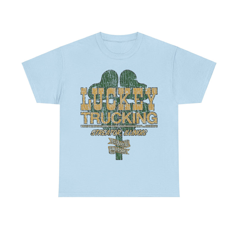 Load image into Gallery viewer, Luckey Trucking Streator IL 1970 Distressed Print T-shirt
