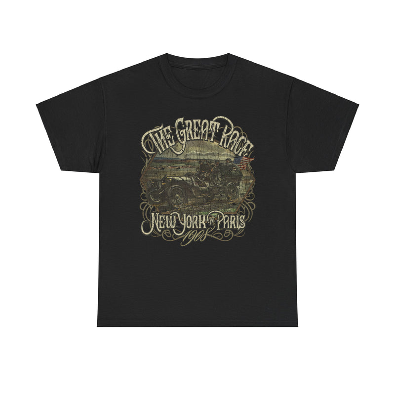 Load image into Gallery viewer, The Great Race 1908 New York to Paris Auto Competition T-shirt
