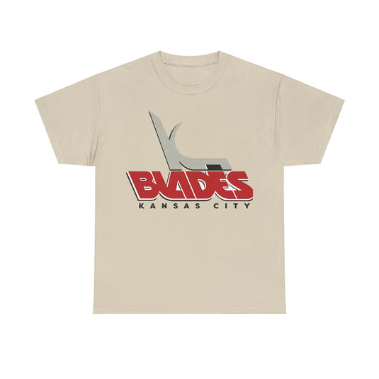 Kansas City Blades Missouri Logo Hockey Team T-shirt