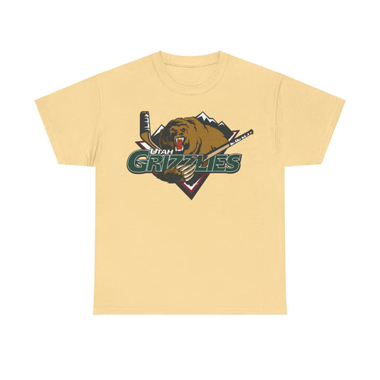 Utah Grizzlies Logo Hockey Team T-shirt