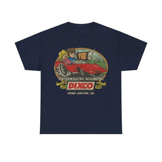 Dixco Tachometer 1958 Car Distressed Print T-shirt