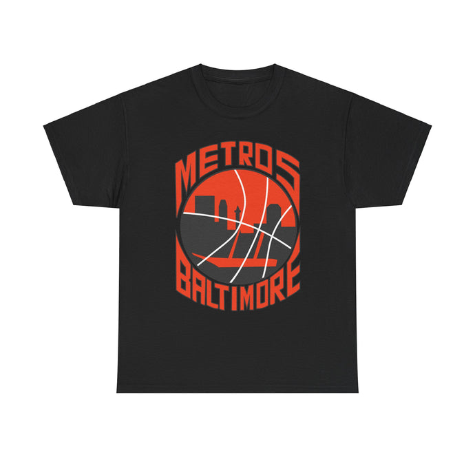 Baltimore Metros Maryland Continental Basketball Association 1978-1979 T-shirt