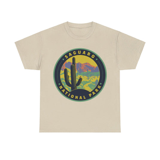 Saguaro National Park Arizona Round Logo T-shirt