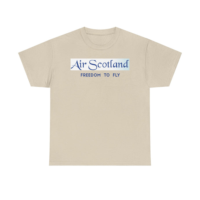 Air Scotland Freedom To Fly Vintage Scottish Airline Logo Aviation T-shirt