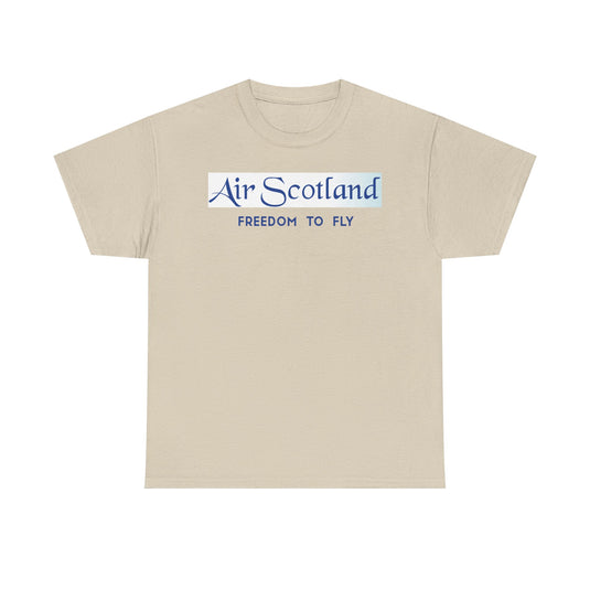 Air Scotland Freedom To Fly Vintage Scottish Airline Logo Aviation T-shirt