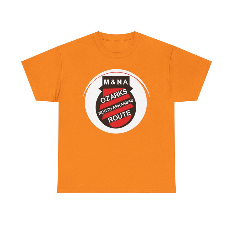 Load image into Gallery viewer, Missouri Arkansas Ozarks North Arkansas Route Railroad Logo T-Shirt
