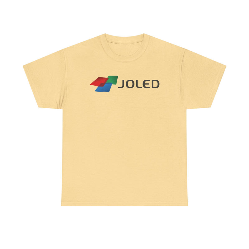 Load image into Gallery viewer, JOLED T-Shirt - OLED Display Industry Bankrupt Logo Tee
