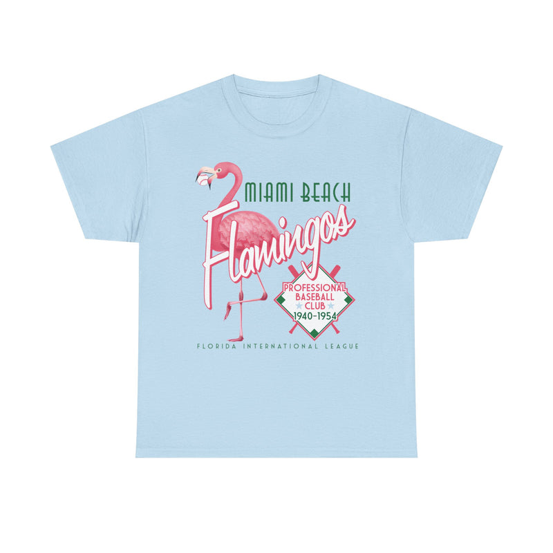 Load image into Gallery viewer, Miami Beach Flamingos Est 1940 Florida Baseball T-shirt
