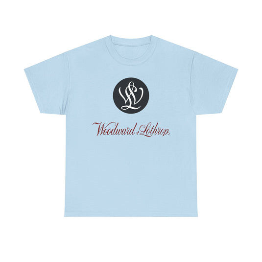 Woodward & Lothrop Black Circle Monogram W&L Department Store DC T-shirt