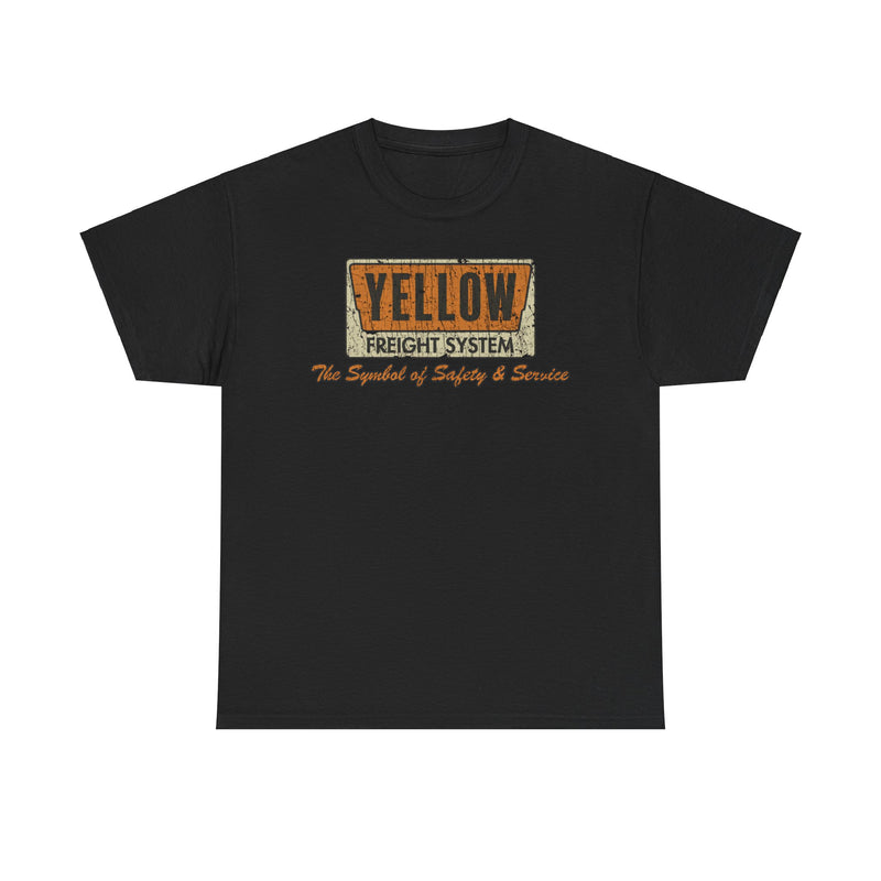 Load image into Gallery viewer, Yellow Freight Symbol of Safety 1968 Kansas Trucking Traffic T-shirt
