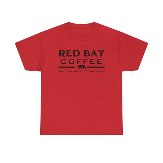 Red Bay Coffee T-Shirt Defunct Coffee Roaster Bankrupt Company Logo Tee