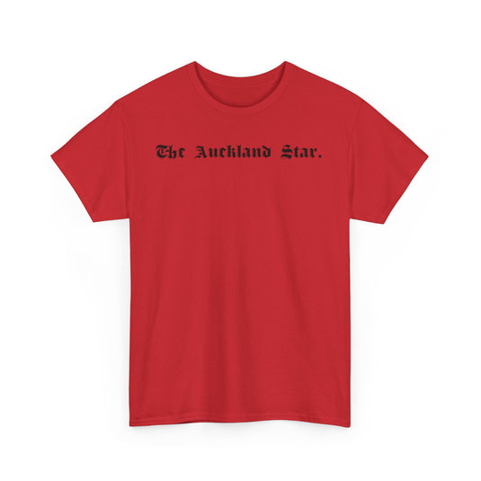 The Auckland Star Vintage Newspaper Logo New Zealand T-Shirt