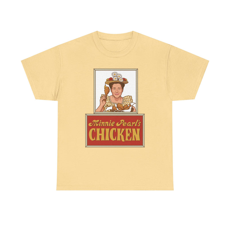 Load image into Gallery viewer, Minnie Pearl's Chicken T-Shirt - Fried Chicken Industry Defunct Tee
