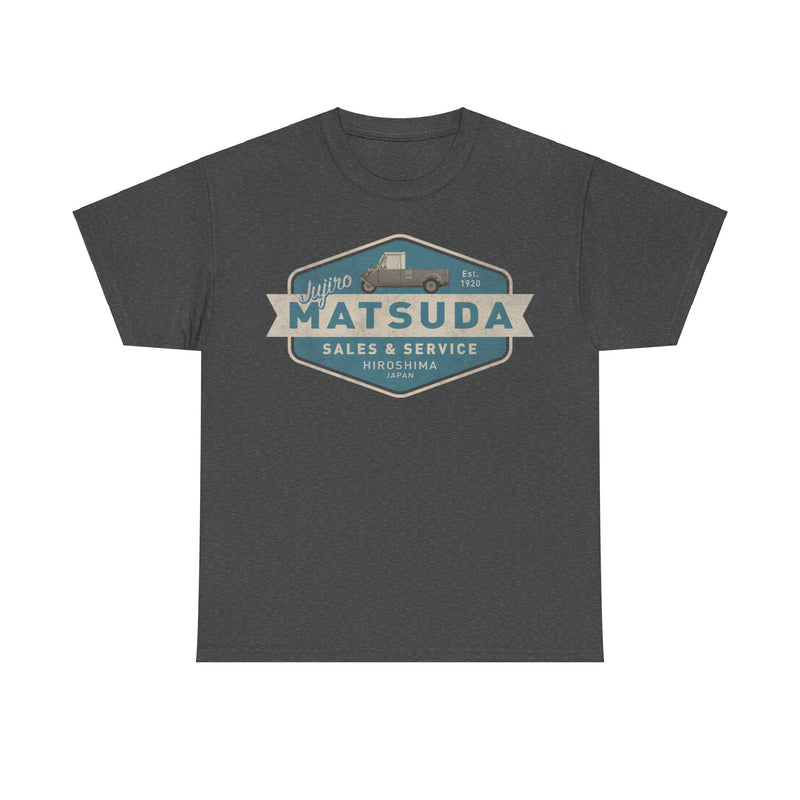 Load image into Gallery viewer, Jujiro Matsuda Est 1920 Mazda Hiroshima Japan Car T-shirt
