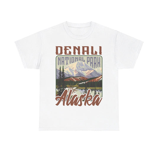 Denali National Park Alaska Poster Print T-shirt