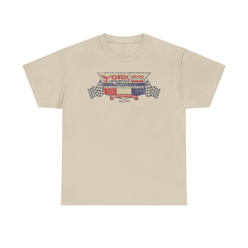 Load image into Gallery viewer, York US30 Dragway 1960 Thomasville Pennsylvania Drag Racing Track T-shirt
