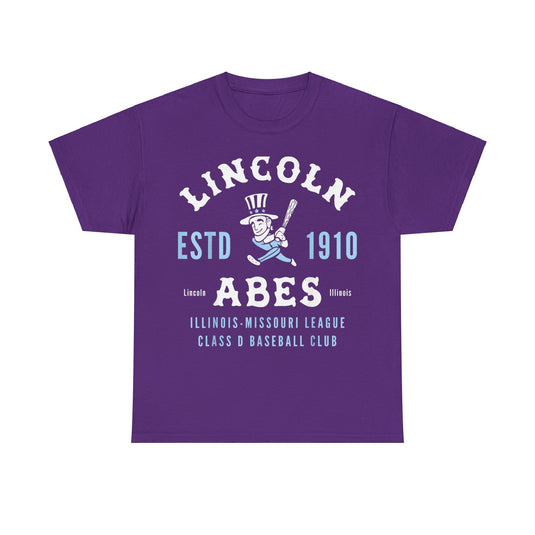 Lincoln Abes Est 1910 Illinois Baseball T-shirt