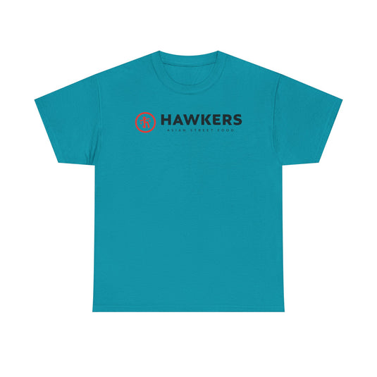 Hawkers Asian Street Food T-Shirt Bankrupt Restaurant Chain Logo Tee