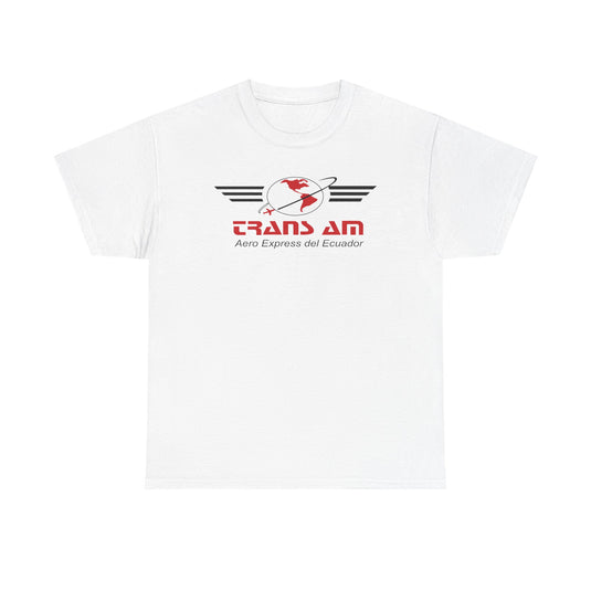 Trans Am Ecuador Airline Vintage Logo T-Shirt Aviation History