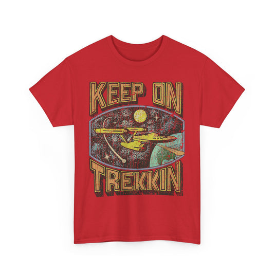 Keep on Trekkin Retro Nostalgic Star Trek T-shirt
