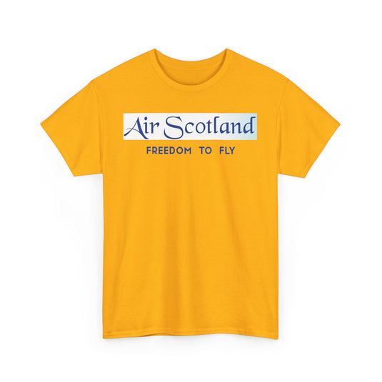 Air Scotland Freedom To Fly Vintage Scottish Airline Logo Aviation T-shirt