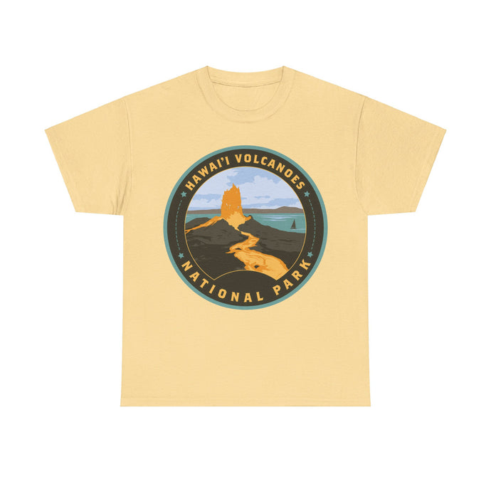 Hawaii Volcanoes National Park Round Logo T-shirt