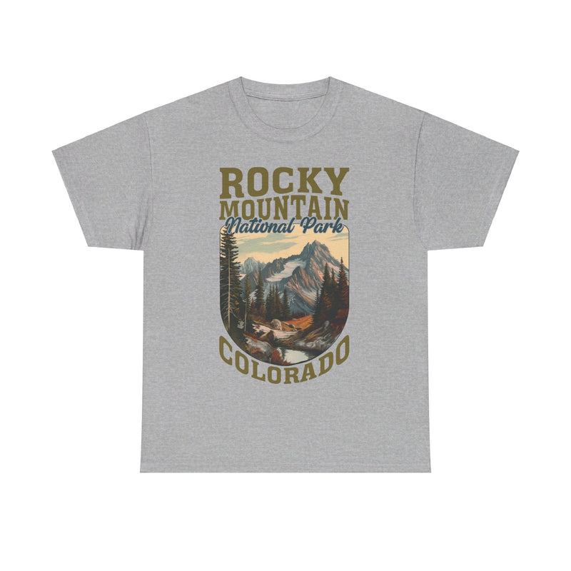 Load image into Gallery viewer, Rocky Mountain National Park Colorado Poster Print T-shirt
