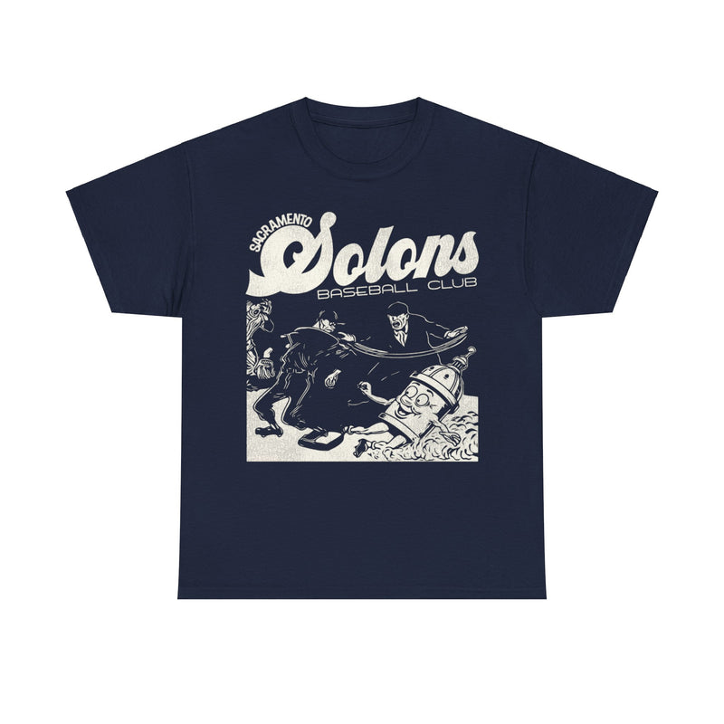 Load image into Gallery viewer, Sacramento Solons White Logo Nostalgic Retro Baseball Team T-shirt
