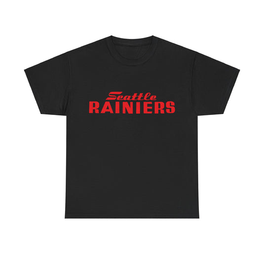 Seattle Rainiers Red Logo Nostalgic Retro Baseball Team T-shirt