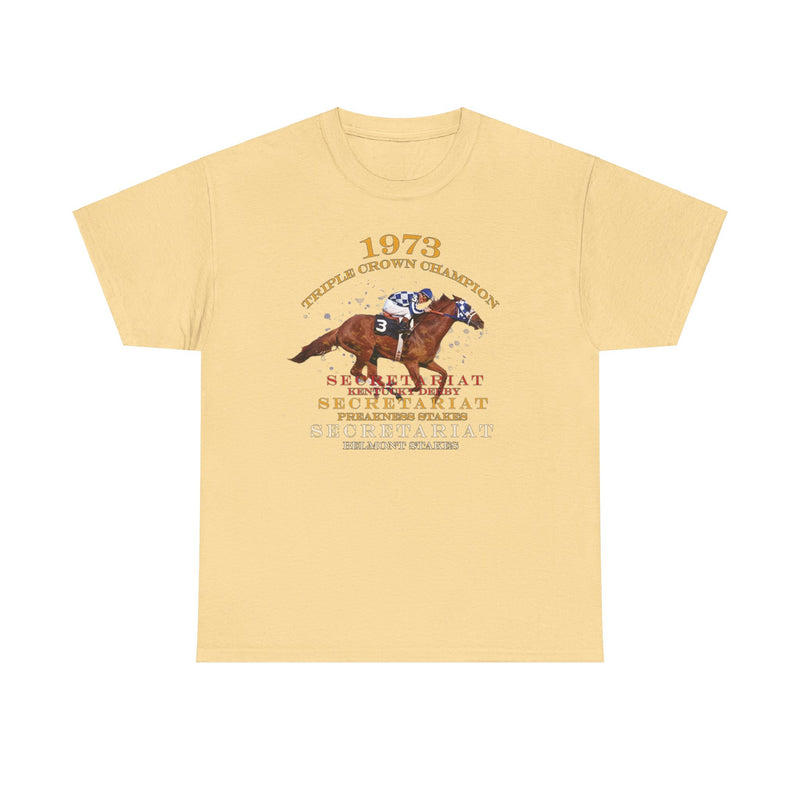 Load image into Gallery viewer, Triple Crown Champion Secretariat 1973 Nostalgic Retro T-shirt
