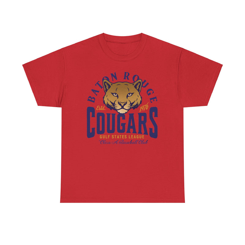 Load image into Gallery viewer, Baton Rouge Cougars Est 1976 Louisiana Baseball Team T-shirt
