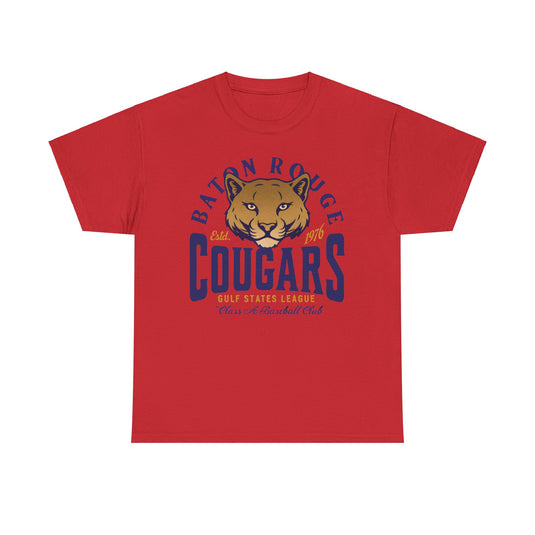 Baton Rouge Cougars Est 1976 Louisiana Baseball Team T-shirt