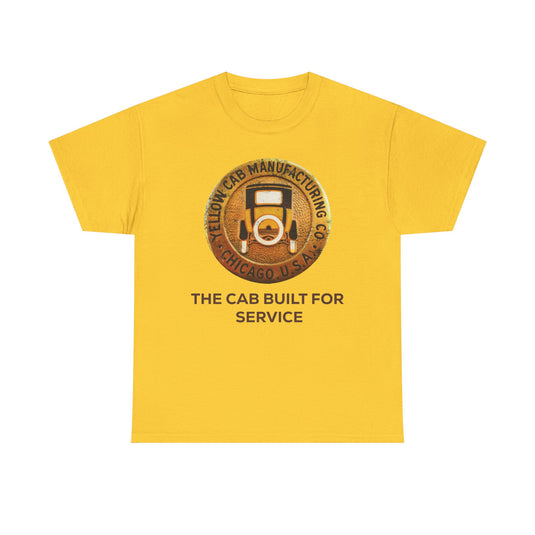 Yellow Cab Manufacturing Company The Cab Built For Service Chicago Illinois T-shirt