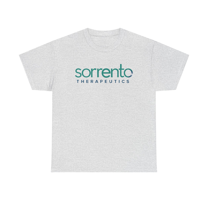 Load image into Gallery viewer, Sorrento Therapeutics T-Shirt - Biopharmaceutical Industry Bankrupt Logo Tee
