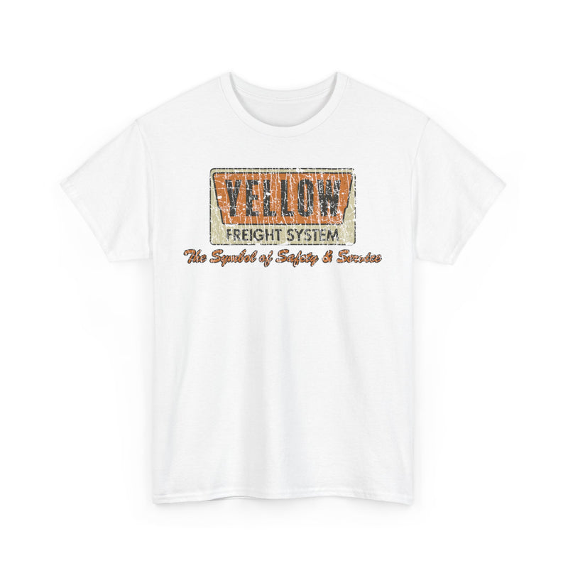 Load image into Gallery viewer, Yellow Freight Symbol of Safety 1968 Kansas Trucking Traffic T-shirt
