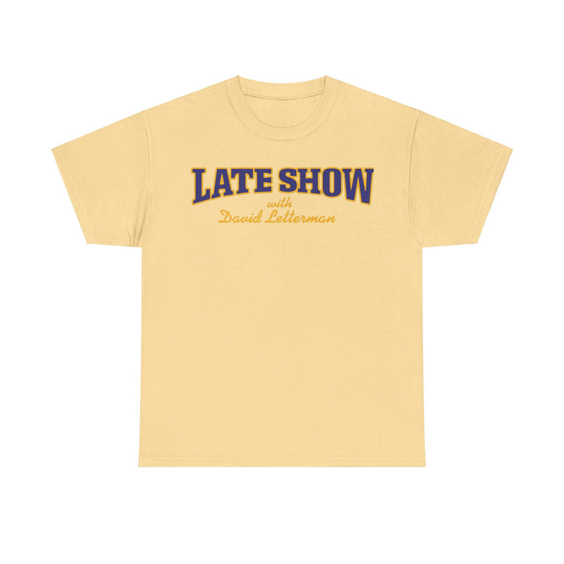 Load image into Gallery viewer, Late Show David Letterman TV Show Nostalgic T-shirt
