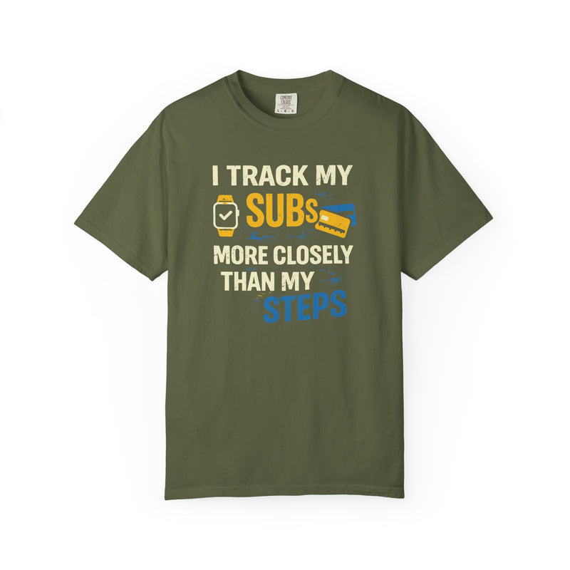 Load image into Gallery viewer, Track Credit Card Subs Steps Points Miles Travel T-shirt
