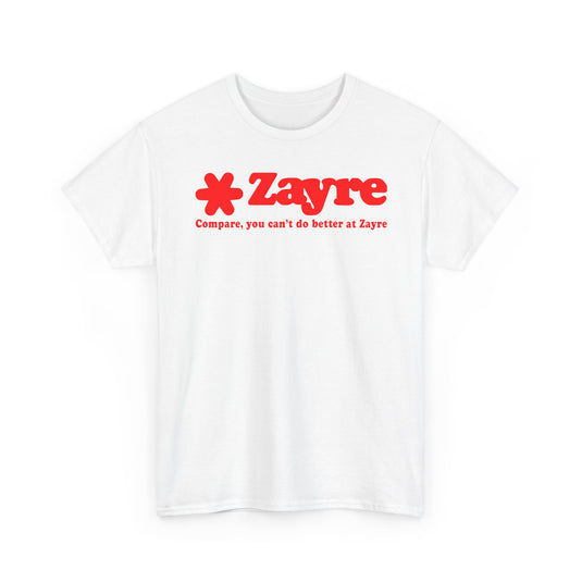 Zayre Compare You Can't Do Better Red Star Logo Discount Store Chain T-shirt